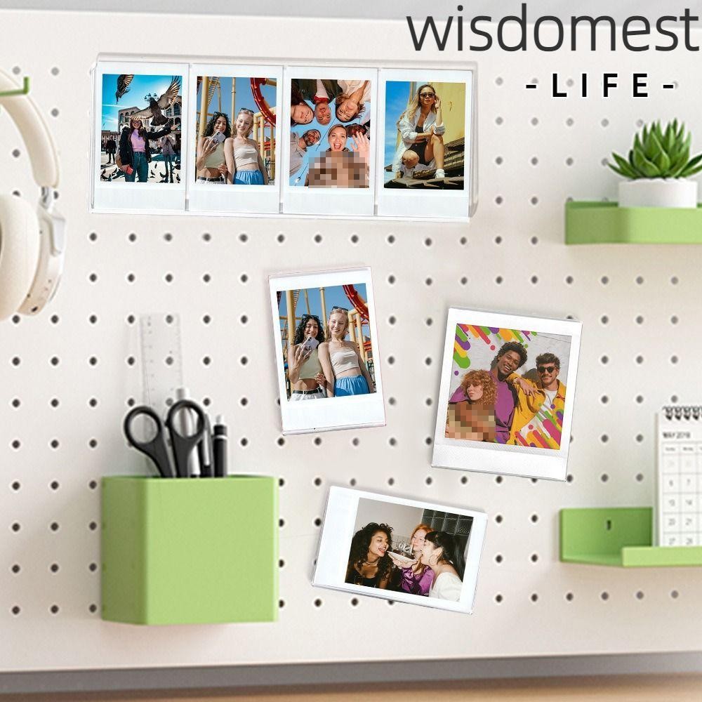 WISDOMEST1 Photo Frame, Transparent Acrylic Fridge Magnetic Frame ...