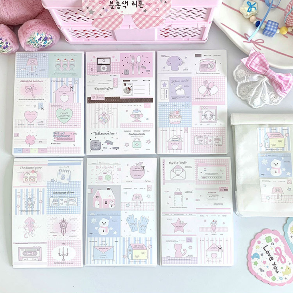 48pcs Ins Square Sticker Label Sealing Stickers DIY Scrapbook Gift ...
