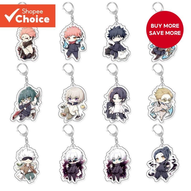 Anime Jujutsu Kaisen Keychain Gojo Satoru Kugisaki Nobara Itadori Yuji ...