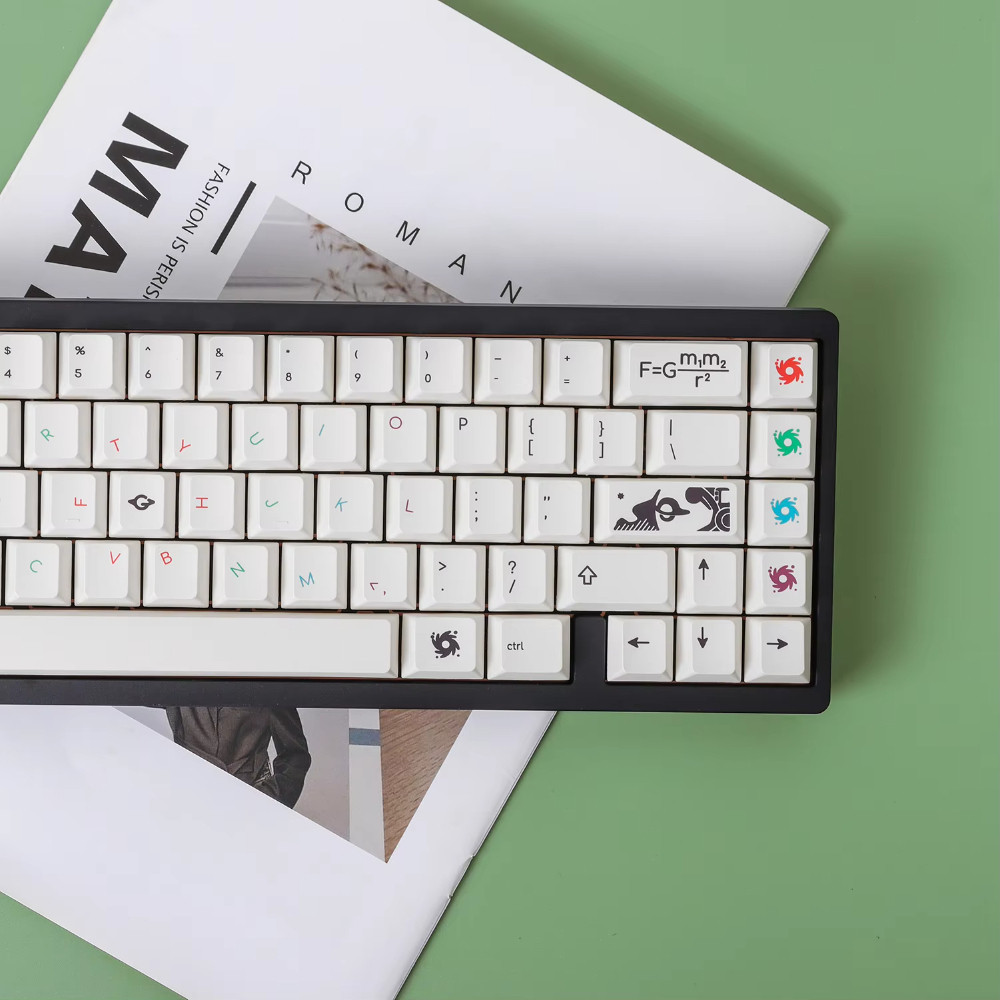Minimalist White GMK Singularity Keycaps Cherry Profile PBT Dye ...