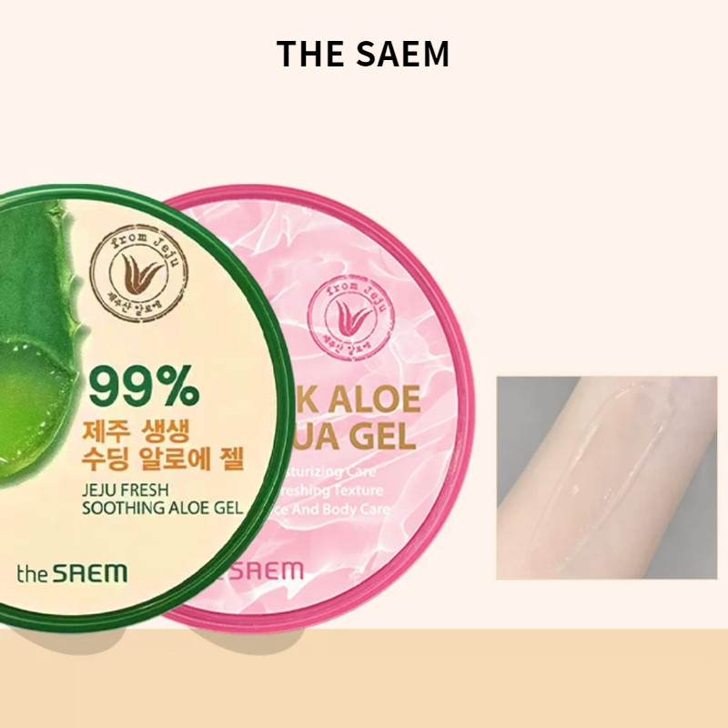THE SAEM Aloe Vera Gel 300ml Hydrating, Cooling, Moisturizing  And Moisturizing Aloe Vera | Shopee Malaysia