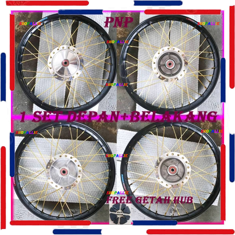 ALLOY RIM LIDI EX5-Dream/Wave100 Chrome Hub Siap Setting Siap Bush ...