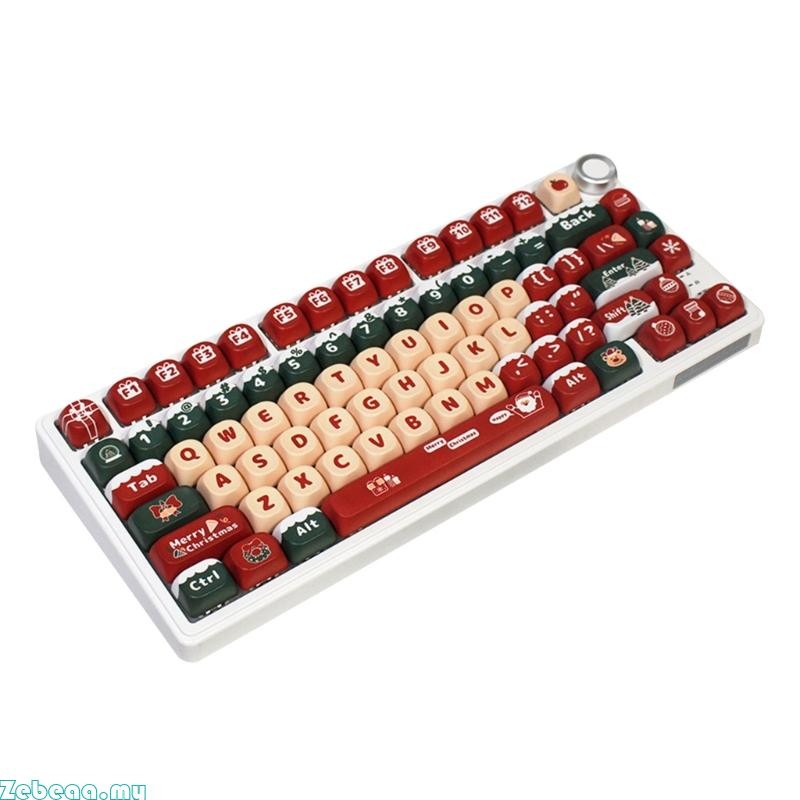 Zebeaa Customizable Keycaps Christmas Theme Keycaps for 98 100 104 ...