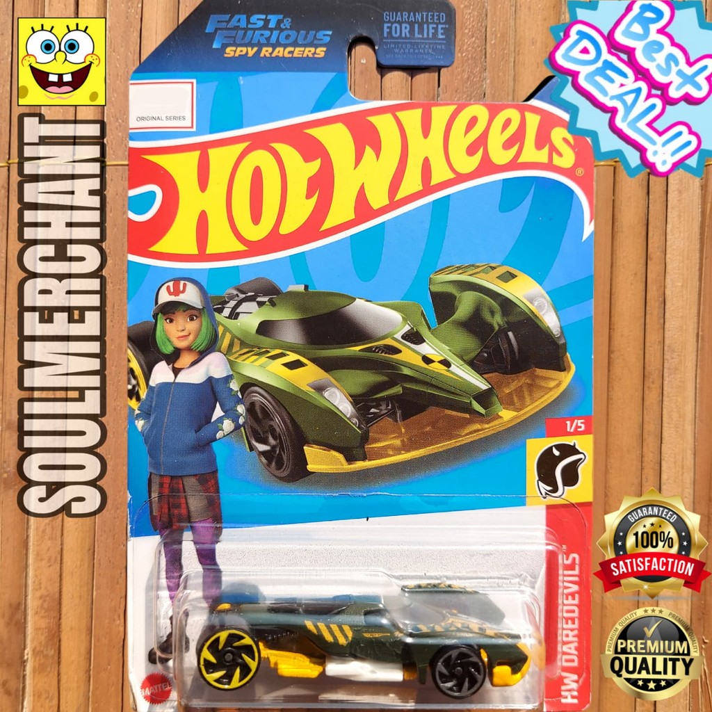 HIJAU HOTWHEELS FAST & FURIOUS HYPERFIN GREEN BLUE SPY RACES NETFLIX ...