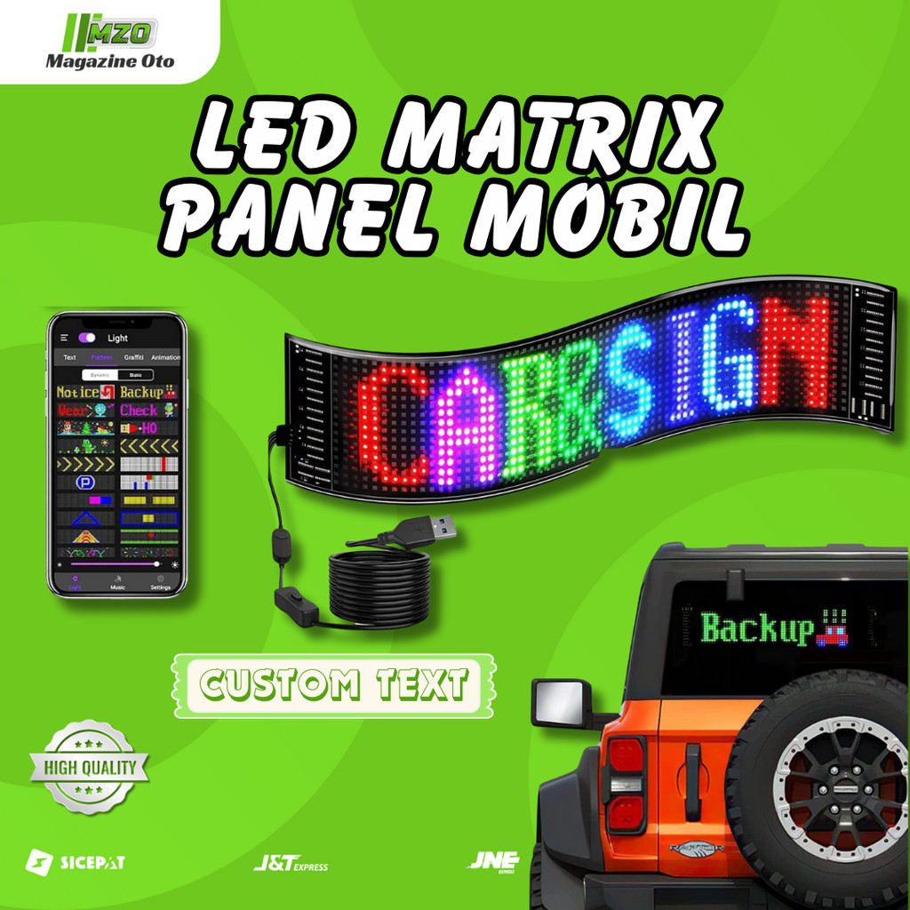 Flexible Matrix Panel LED Strip / Custom Writing Running LED Power USB ...