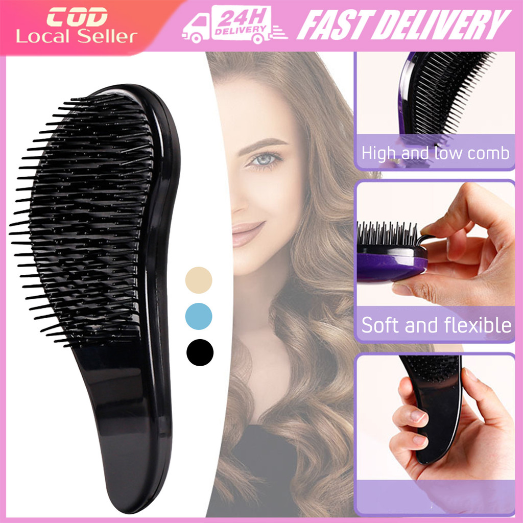 Large Magic Comb Hair Anti Knot Handle Tangle Detangling Comb Scalp ...