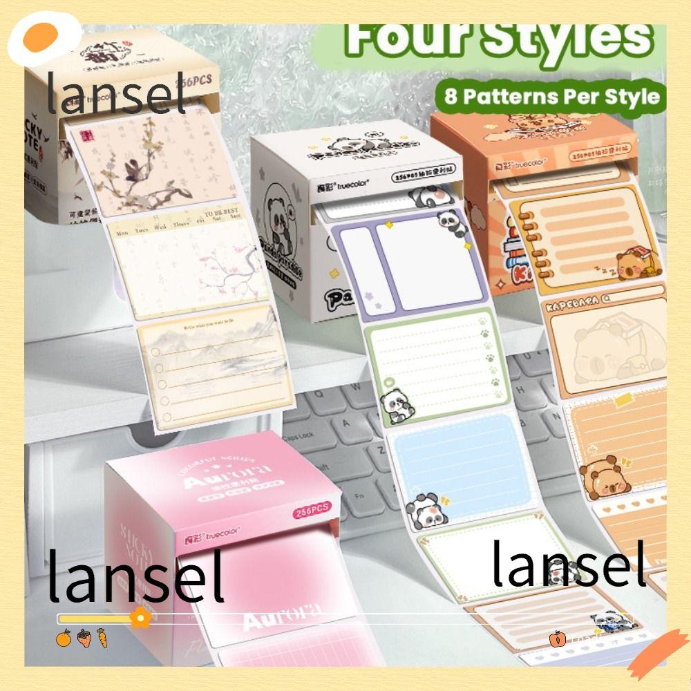 LA 256 PCS/Set Sticky Notes, DIY Pull-out Type Labels Stickers, Cute ...