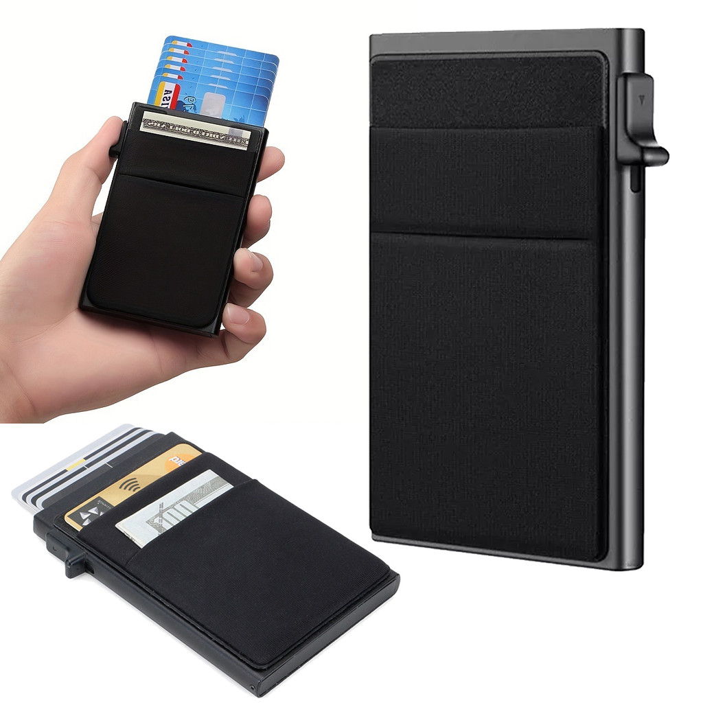 1 Pcs Credit Card Holder-- Men Slim Mini Minimalist Wallets Luxury ...