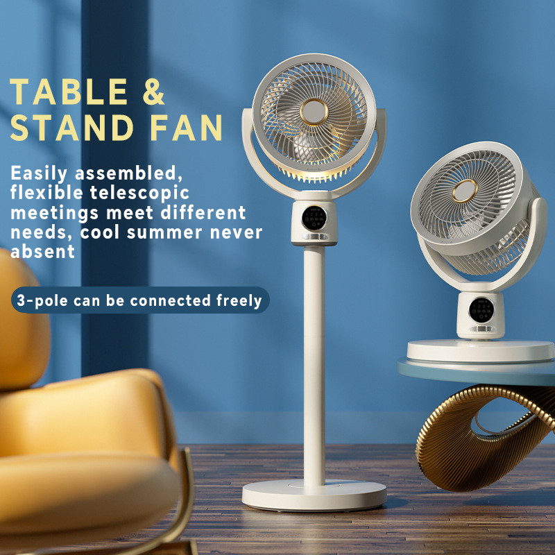 (8000mAh) Air Circulation Fan Rechargeable Fan Table USB Stand Portable ...