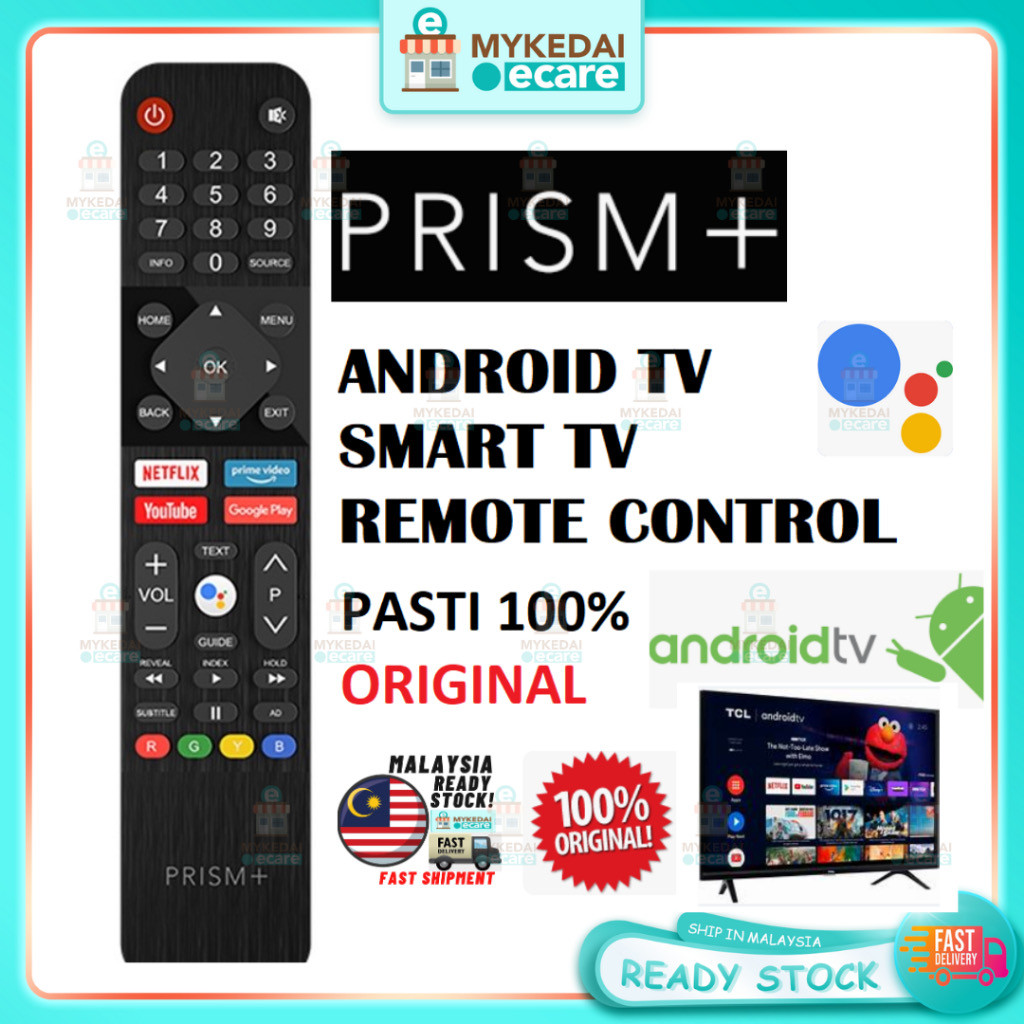 PRISM+ Android TV Remote Control PRISM+ Smart TV Remote Control ...
