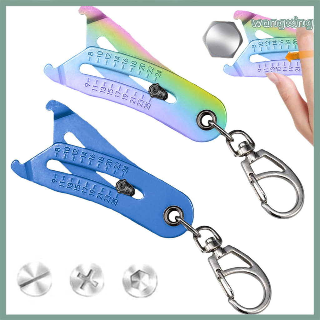 [wangxing.]Thread Size Checker Keychain Bolt And Nut Thread Checker ...