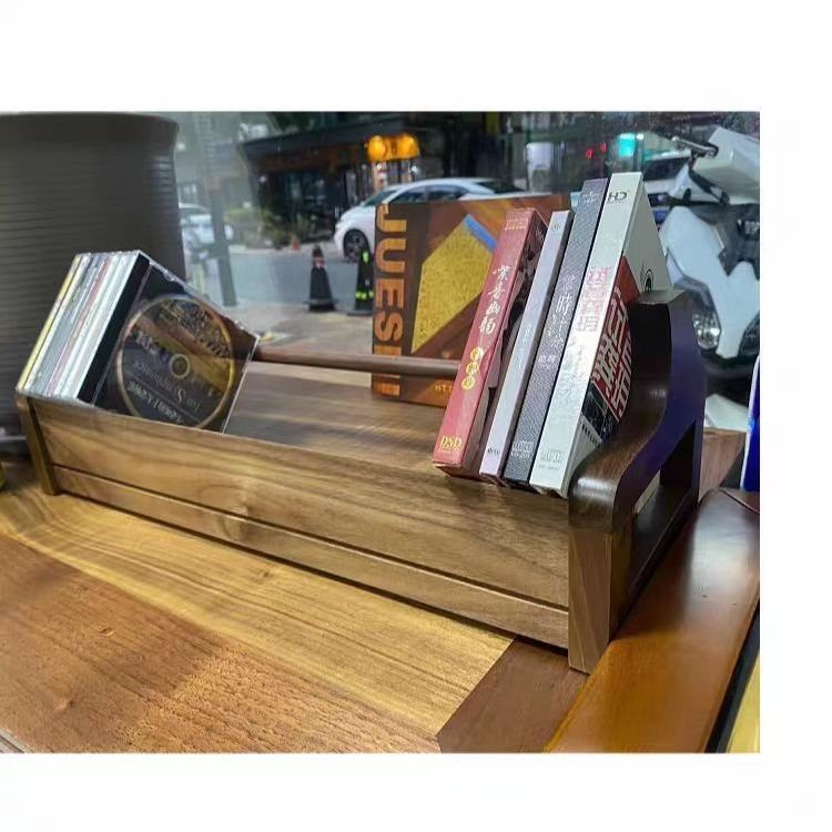 Solid Wood Noble Jazz Style CD Rack, Desktop Disc Elegant Seat ...