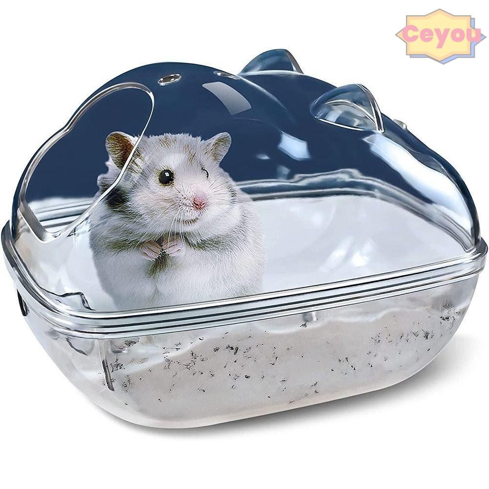 View of CEYOU Hamster Toilet Cage, Acrylic Plastic Cage Hamster Bathroom ...