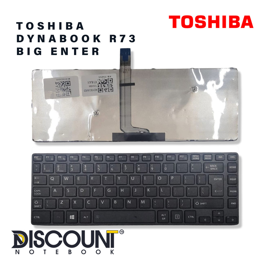 TOSHIBA DYNABOOK R73 LAPTOP KEYBOARD ENTERBIG [3 MONTHS WARRANTY ...