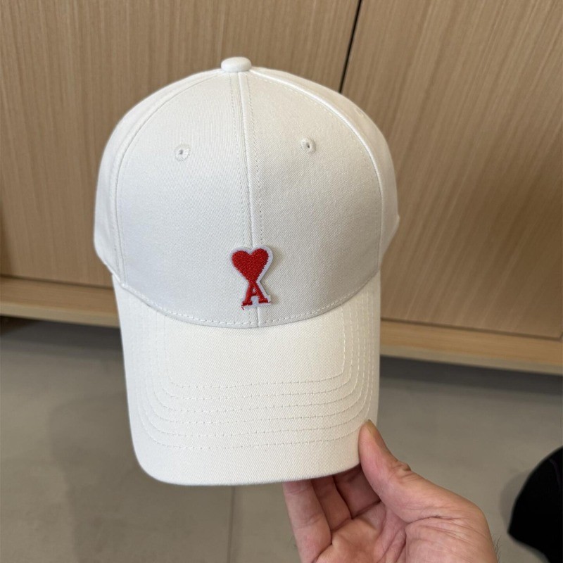 Trendy brand amin love hard top baseball cap women's versatile big head ...