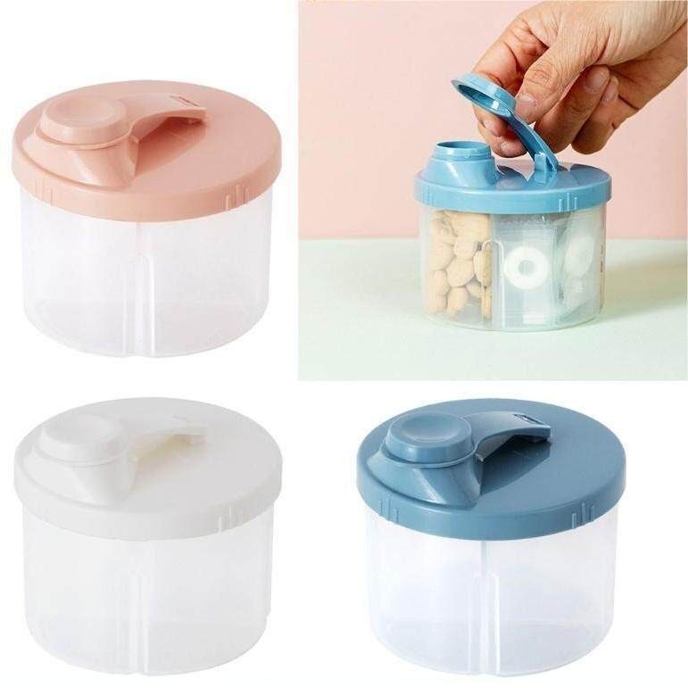 MYReusable 4 Grids Milk Powder Container Portable milk powder dispenser ...