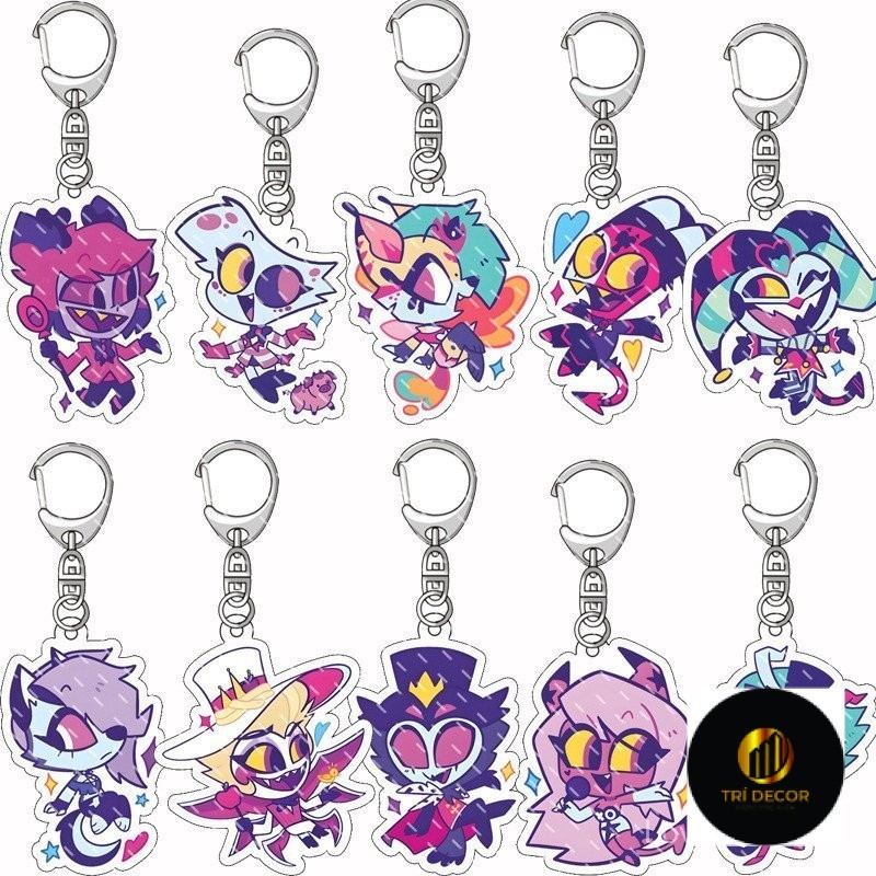 [Custom] Helluva Boss Anime Around Acrylic KEYCHAIN Blitzø Buckzo ...