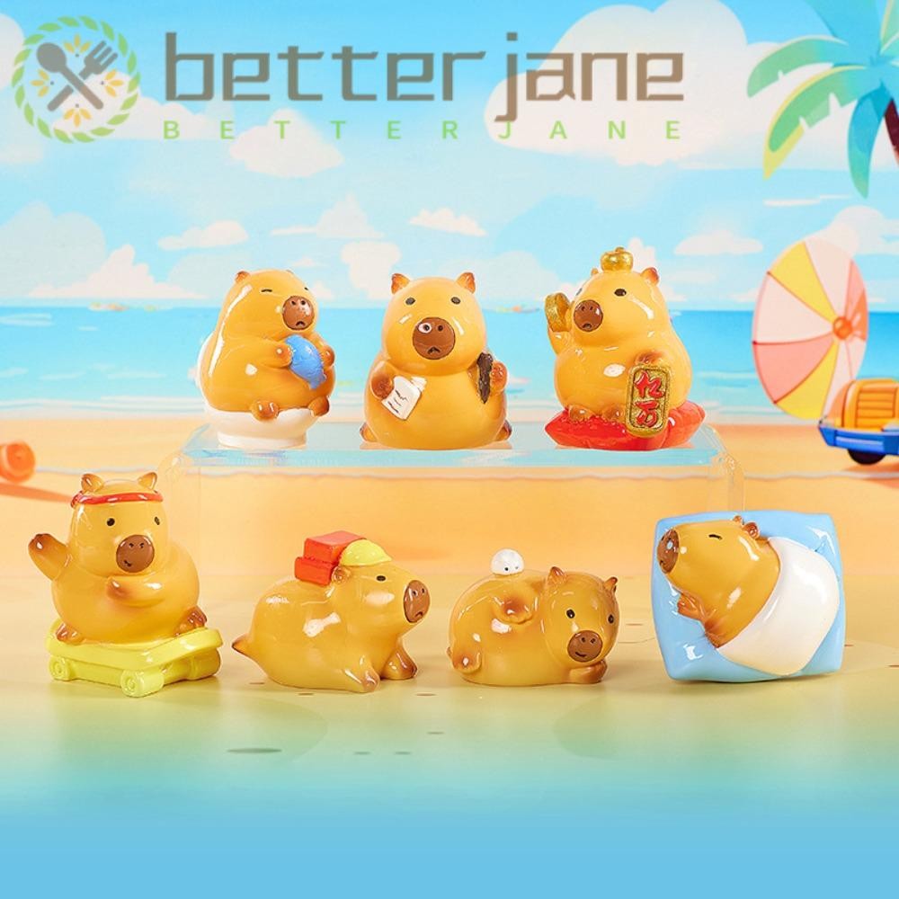 BETTER-JANE Capybara Figurine, Car Decoration Action Figures Capybara ...