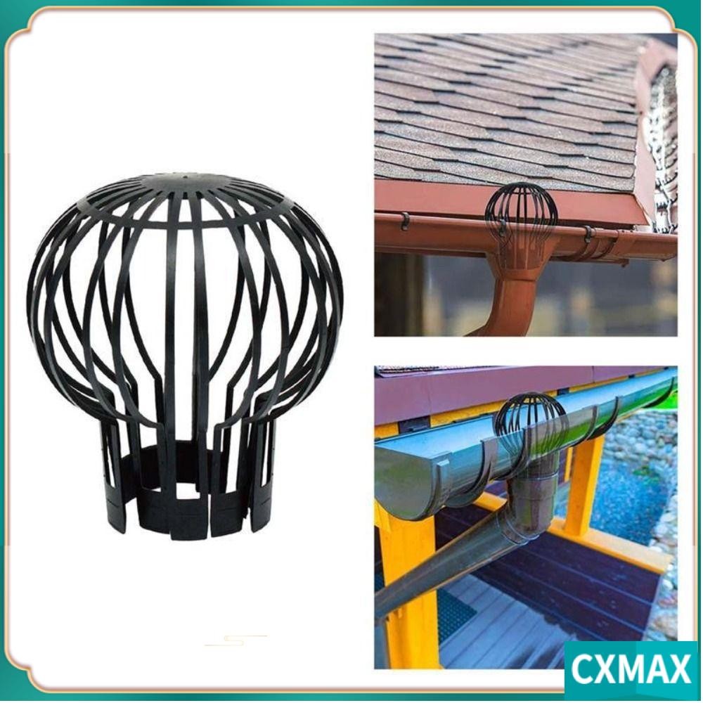 CVMAX Roof Drain, Black Plastic Downspout Filter, Gutter Block Round ...