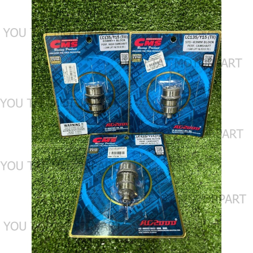 CMS RACING LC135 Y15ZR RACING CAMSHAFT ASSY CAM T1 T2 T3 | Shopee Malaysia