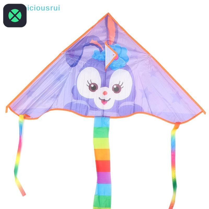 1F Cute Cartoon Colorful Triangle Kite Flying Toys Kite For Children ...