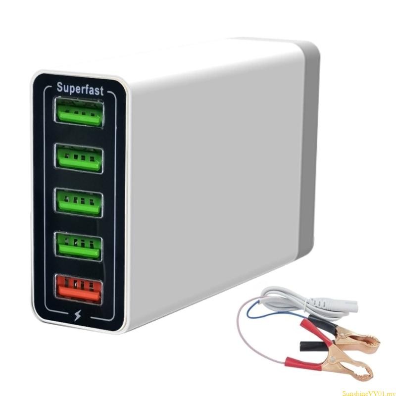 SUN 12V 24V to USB Direct Current Bucking Conversion Charging 5 Port ...