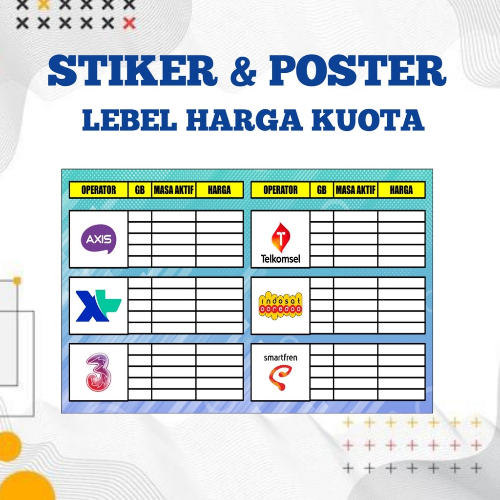 Daftar STICKER POSTER PRICE PULSE + GLOSSY LAMINATED | Shopee Malaysia