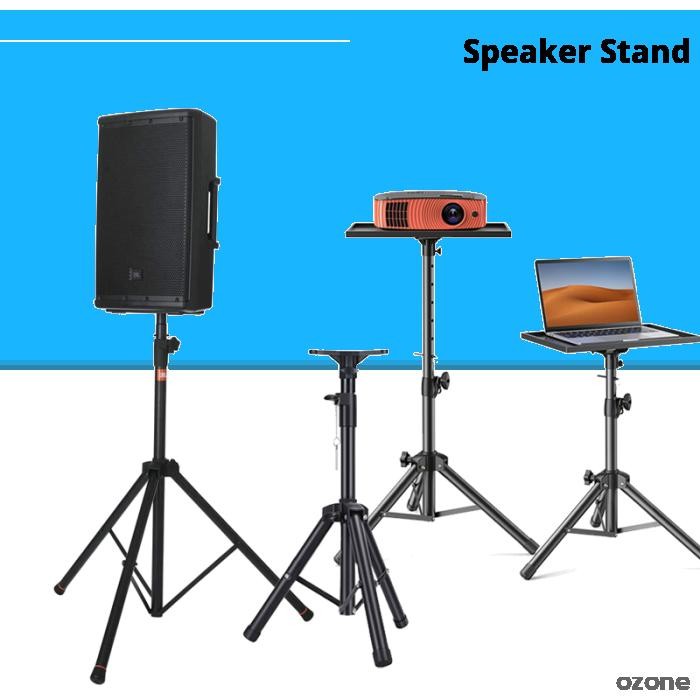 2 in 1 Speaker Audio Tripod Projector Stand Mount Bracket Frame Holder ...