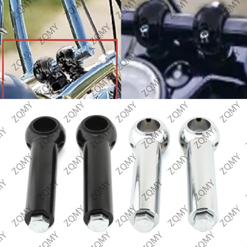 5 Handlebar Clamp Riser Rise Bar For Harley Davidson Cruisers Choppers ...