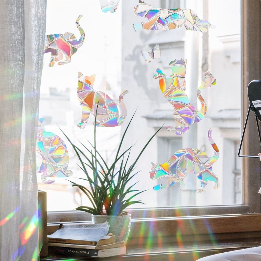 Frosted Colorful Transparent Transparent Electrostatic Glass Sticker ...