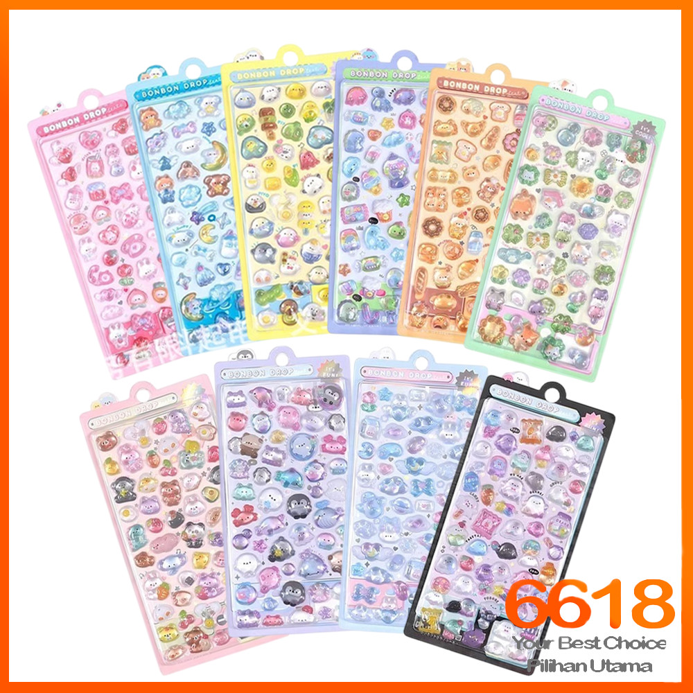 Stiker Bercahaya Malam 3D Relief Pelekat Luminous Menyeronokkan Kanak ...