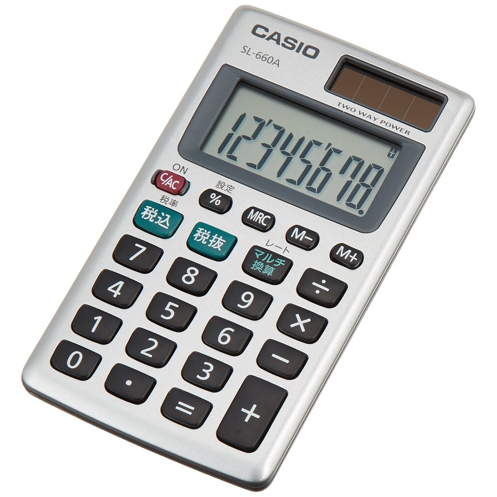 Casio Personal Calculator Tax Calculation Multi-Conversion Card Type 8 ...