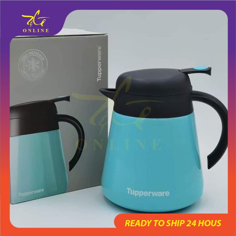 Tupperware 800ml Thermal Jug Cool Warmie Pink Blue Biru Turquoise 6 ...