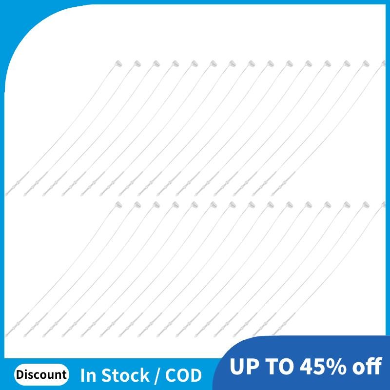 500 Pieces White Snap Lock Pins Loop Price Tag Fastener 5