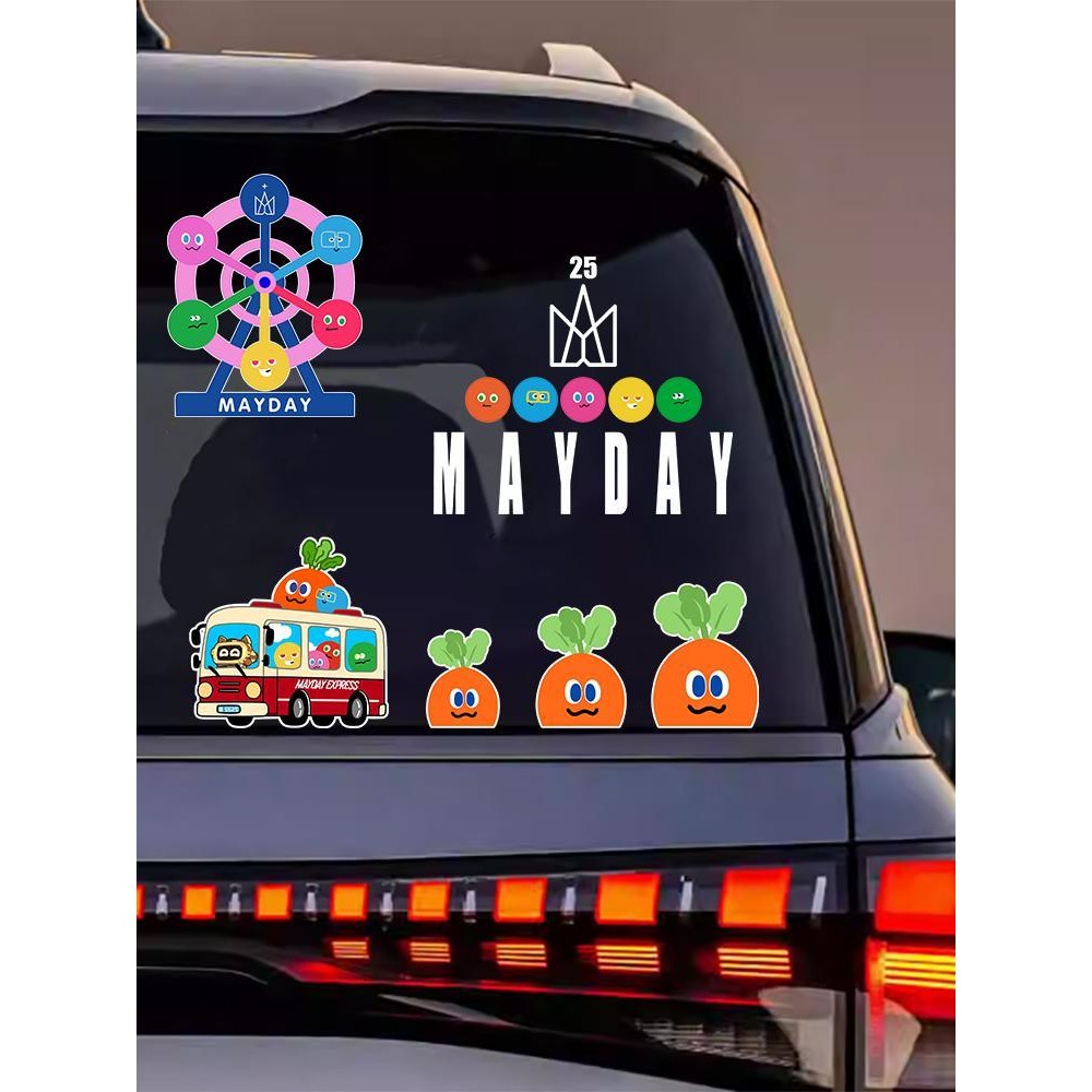 Mayday 25th Anniversary Car Sticker Paper Rear Window Body Decorative ...