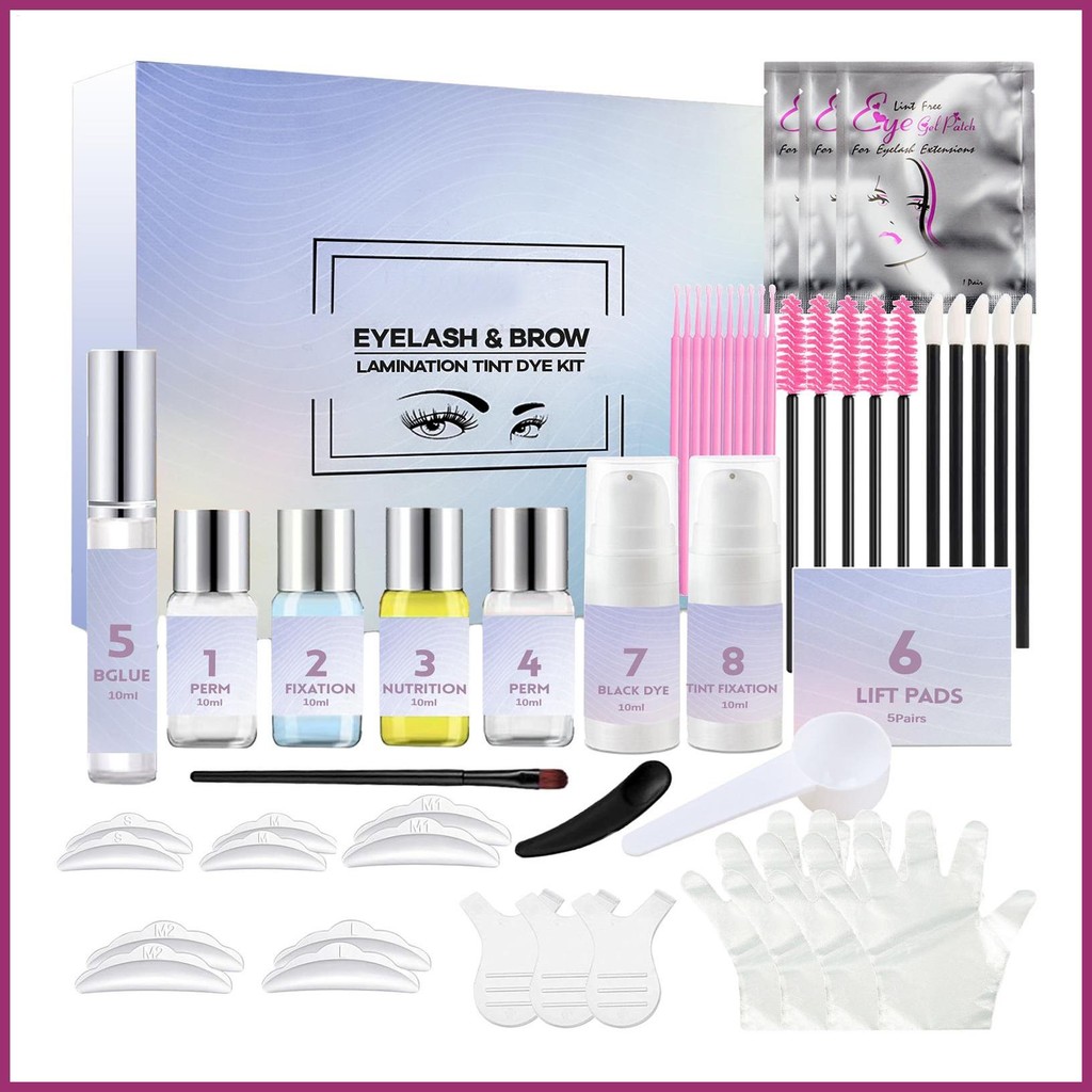 Eyebrow Lamination Kit 4 in 1 Professional Eyelash Lash Lift Kit Lash ...