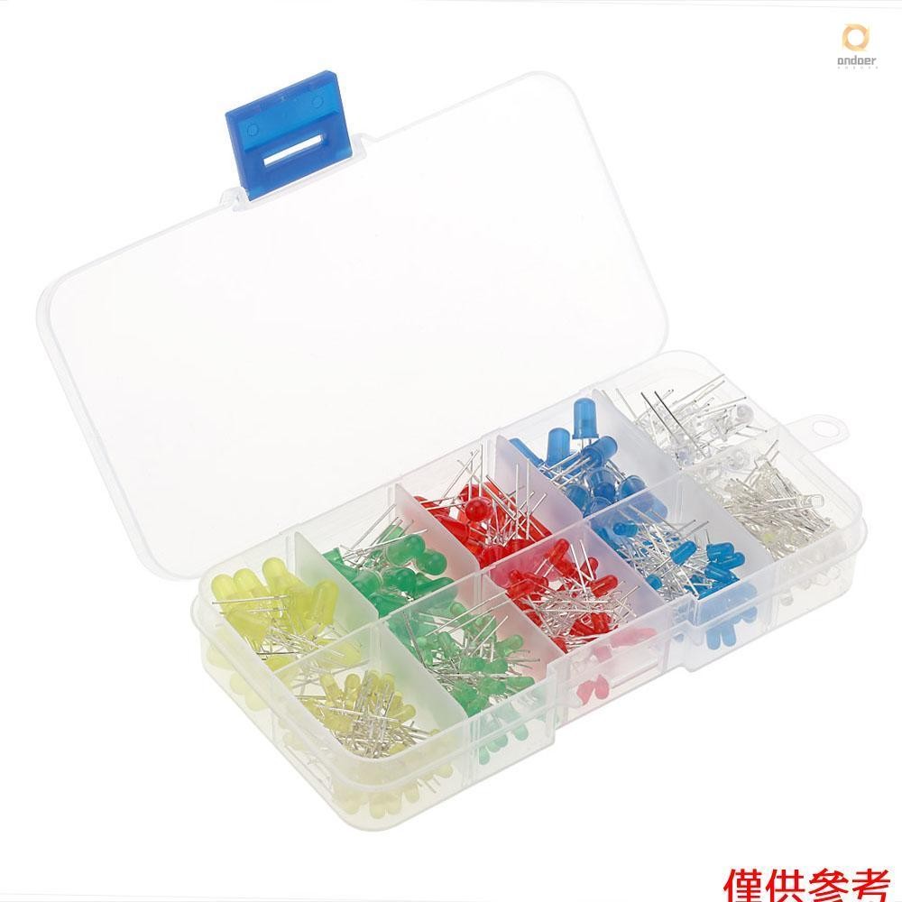 300pcs 3mm 5mm Assorted Color 2-pin Diffused LED Light Emitting Diodes ...