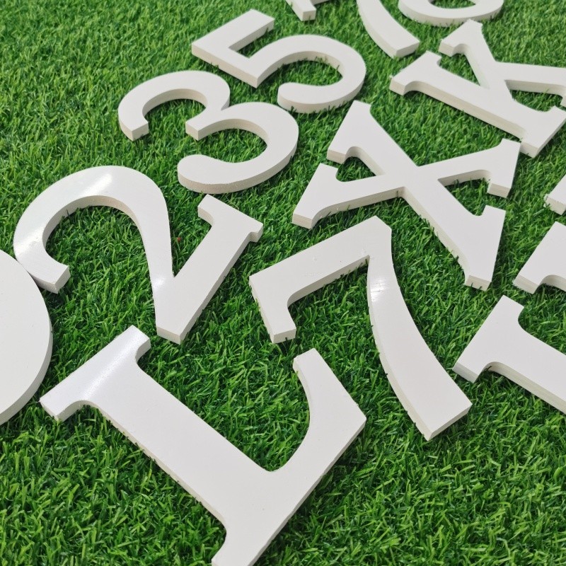 H20CM Weatherproof block lettering cut out lettering house number PVC ...