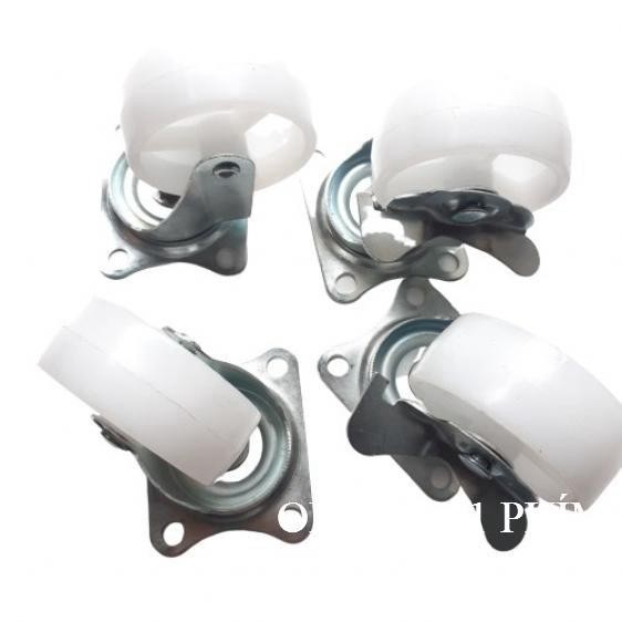 Cart wheels, Set of 4 4cm white plastic wheels ROTATE 360 - Used to ...