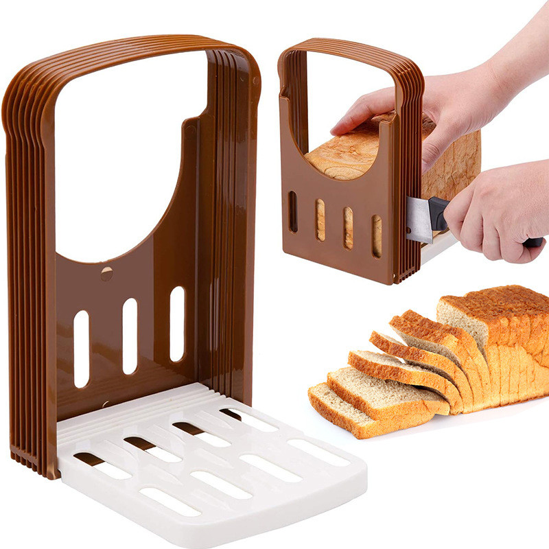 Slicing Tool Loaf Cutter Rack Toast Bread Slicer Stand Plastic Baking ...
