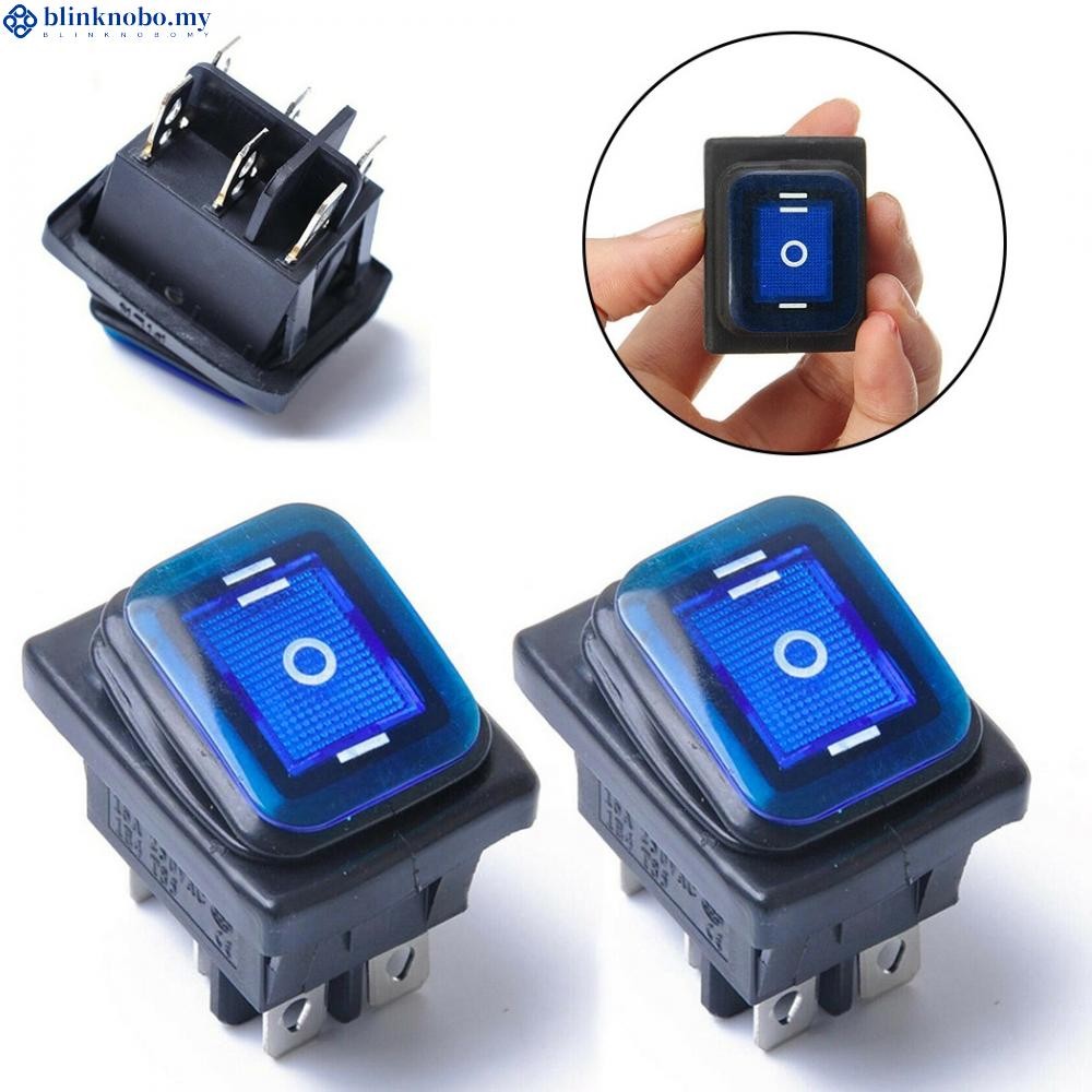 Rocker Switch 3 Position Boat Car DPDT Equipment On-Off-On 16A 250V AC ...
