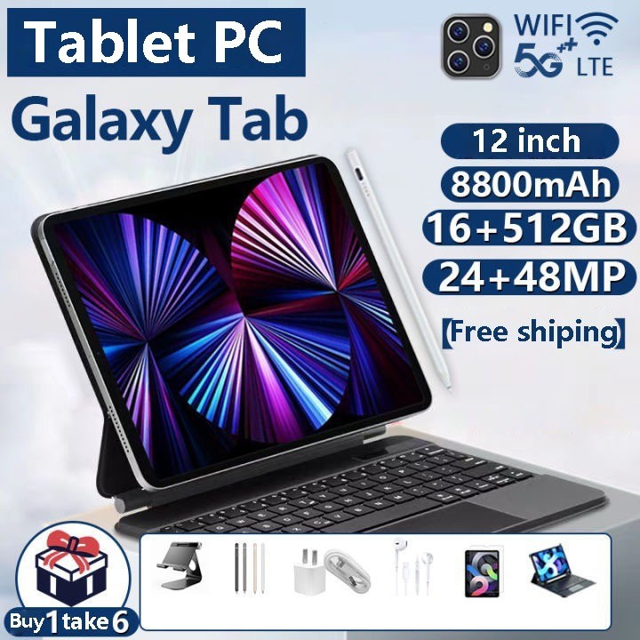 COD Tablet Baru Galaxy Tab 11 Ultra 16GB+512GB Tablet Android 12 Inci ...