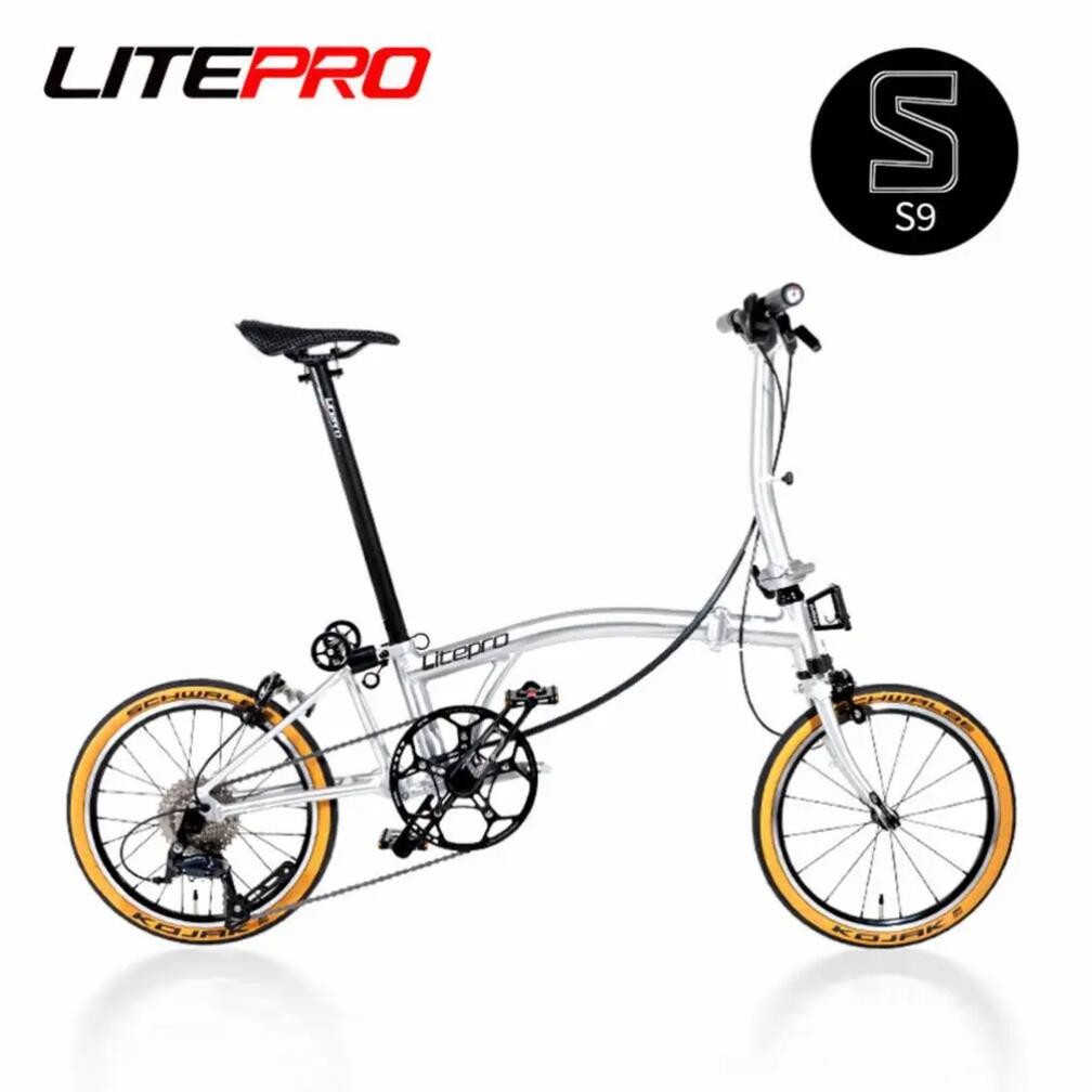 Product image Litepro 16Inch 9 Speed Tri-fold Folding Bike S9 Aluminum Alloy Frame