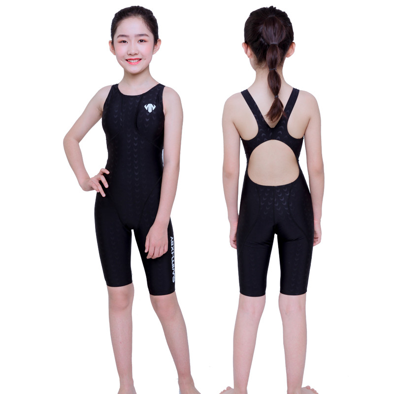 Children's Professional Training Racing Sporty Swimwear UPF50+ sun ...