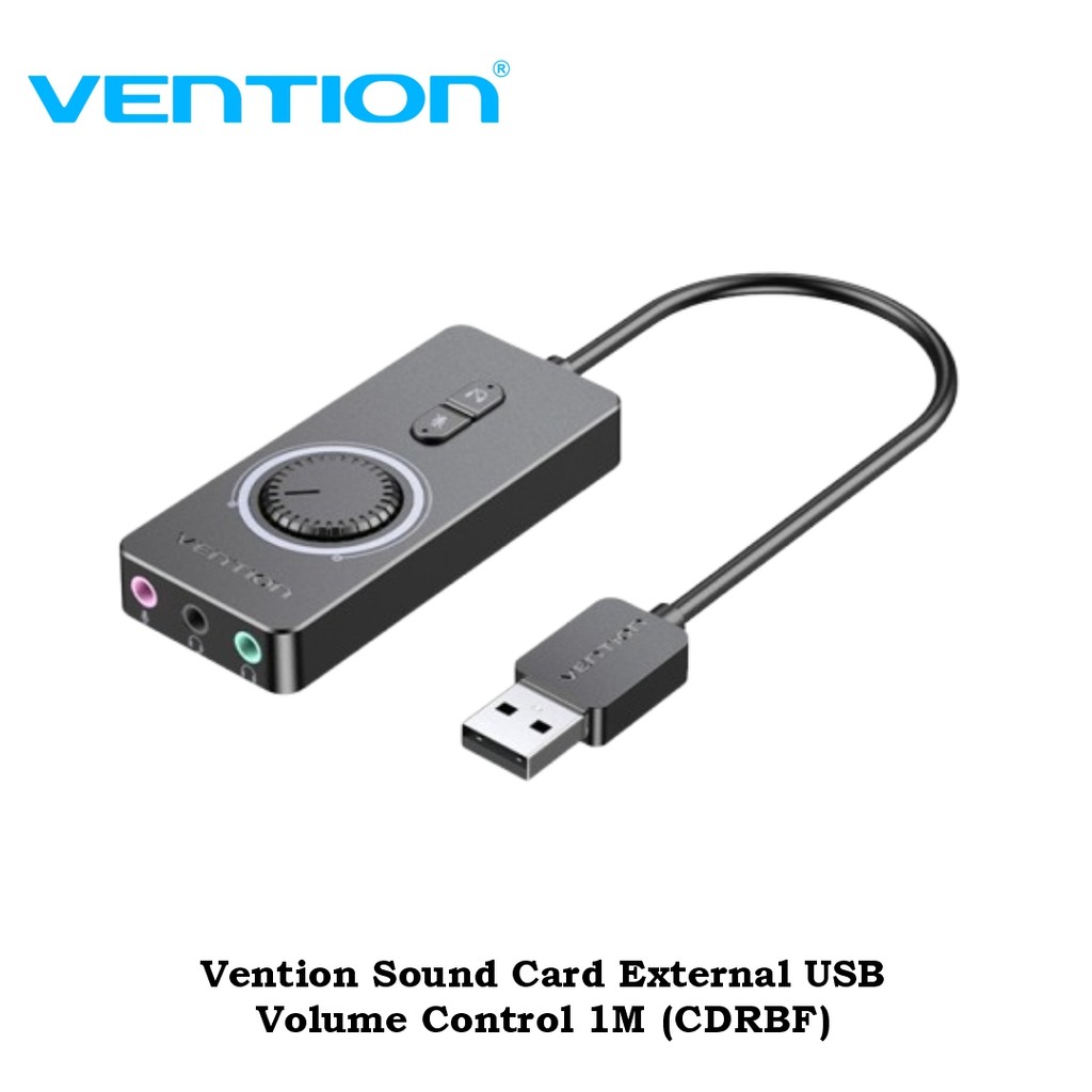 Vention Sound Card External USB Volume Control 1M (CDRBF) | Shopee Malaysia