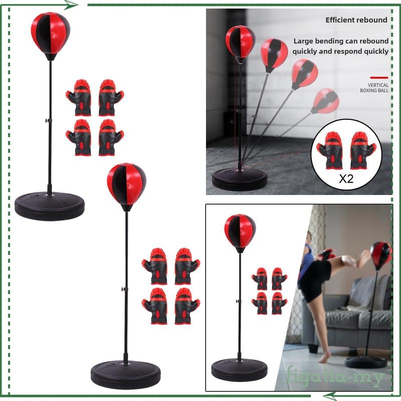 [FigatiaMY] Boxing Reaction Ball Punch Practice Toys Floor Standing ...