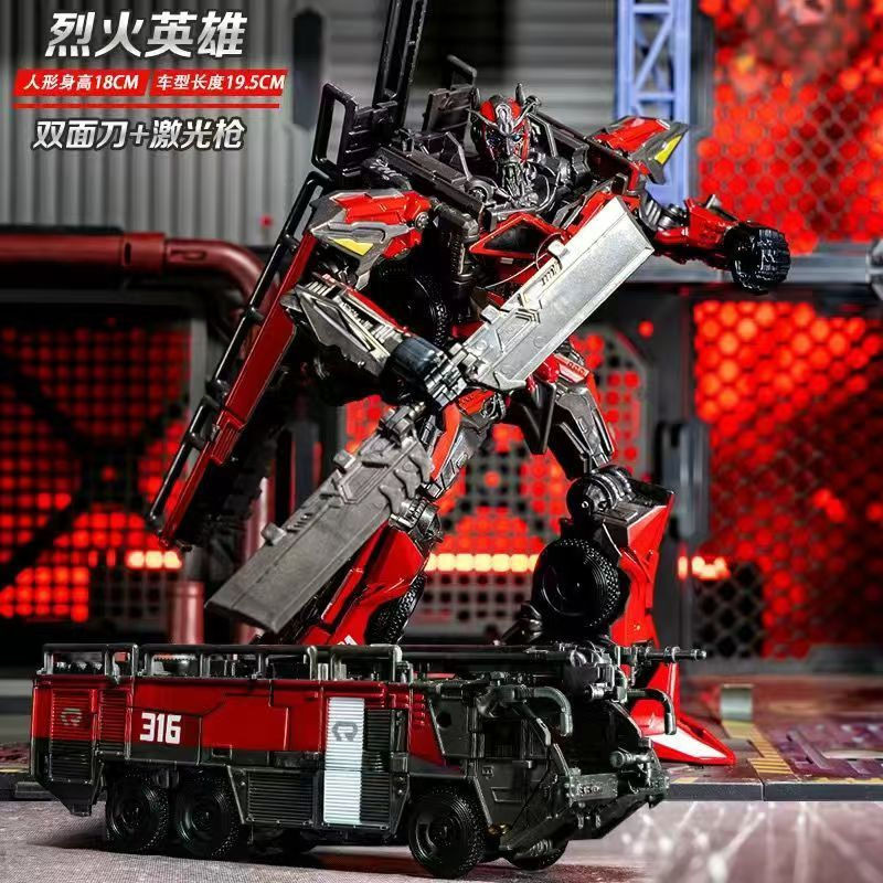 GREAT Transformation BAIWEI TW1024 Sentinel Prime Fire Engine Truck ...