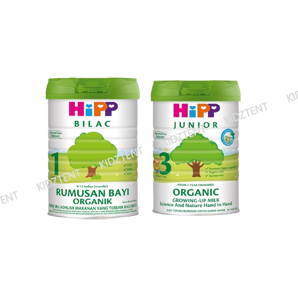 HiPP Organic Milk Powder Step 1 Bilac (0-12m) 900g / Step 3 Junior ...