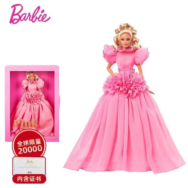 Poupée Barbie Collection Pink 2021 Par Robert Best, HCB74, Blonde Robe Rose, Mattel