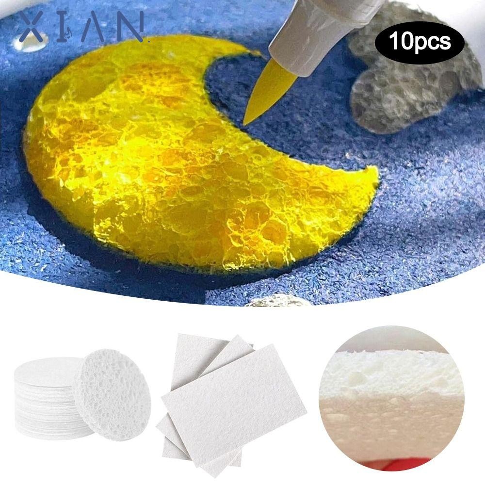 XIANEE 10Pcs Puffy Texture Paper, Educational Toy Foam Texture Painting ...